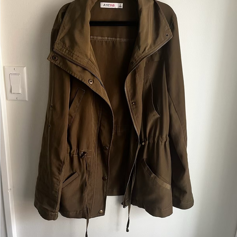 Olive Utility Jacket - image 4